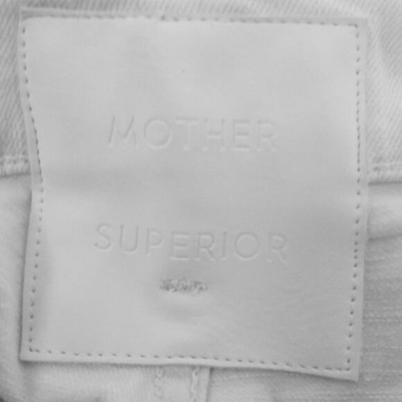 Mother Superior Womens 30 The Hustler Patch Pocket Flood Jeans Act Natural - Picture 5 of 7